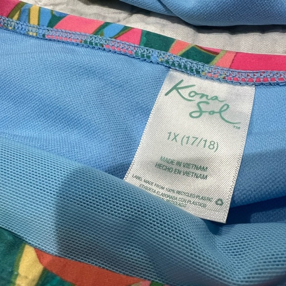 Kona Sol Blue and Pink - bathing Suit and Cover Ups - Picture 5 of 9